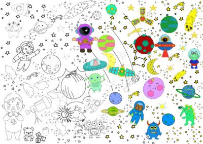 Kolorowanka Podłogowa XXL: W Kosmosie