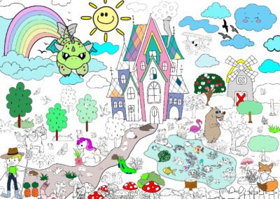 Kolorowanka Podłogowa XXL: Baśniowa Kraina