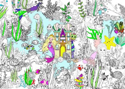 Kolorowanka Podłogowa XXL: Podwodny świat