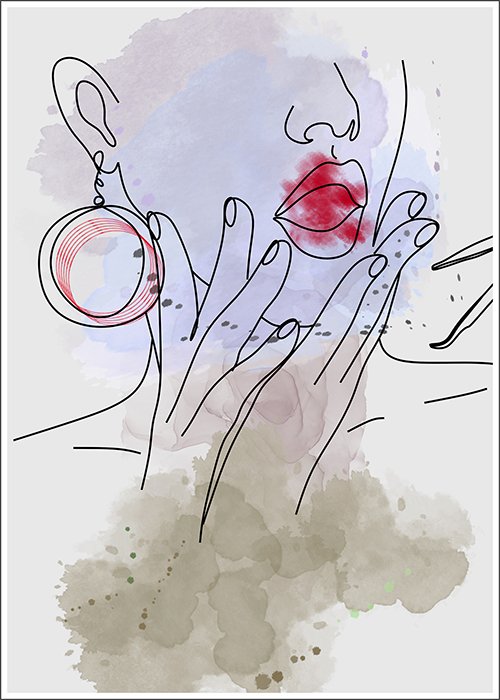 Plakat Czerwone Usta