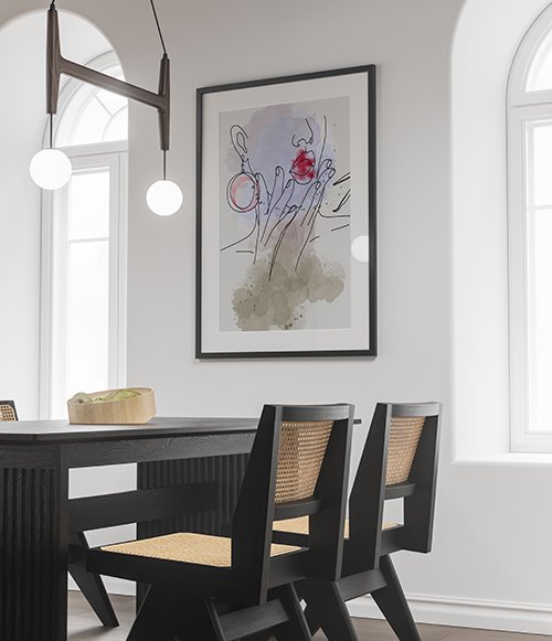 Plakat Czerwone Usta Kompozycja