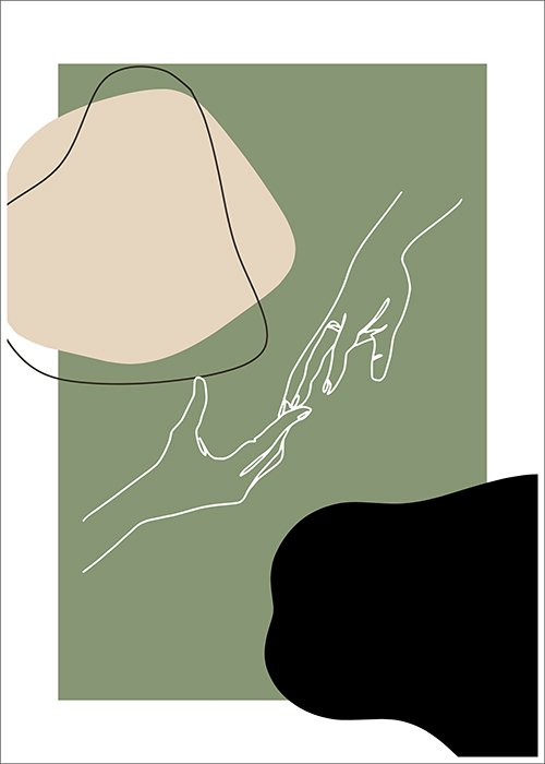 Plakat Dłonie