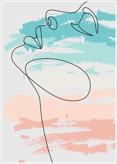 Plakat Profil Kobiety