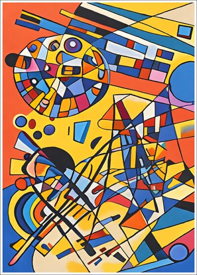 Plakat Barwna abstrakcja