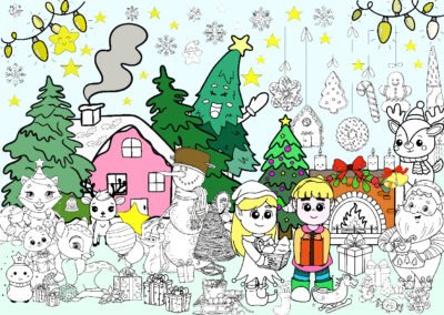 Kolorowanka Podłogowa XXL Boże Narodzenie