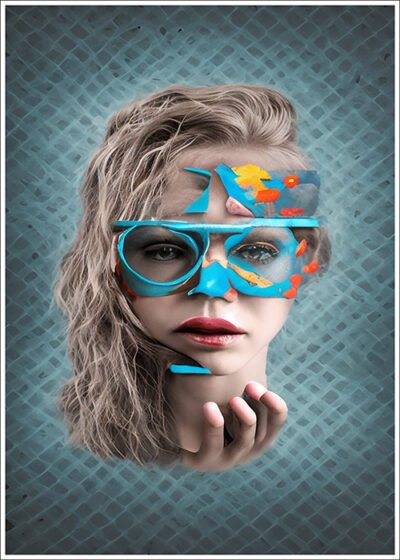 Plakat Blondynka artystycznie