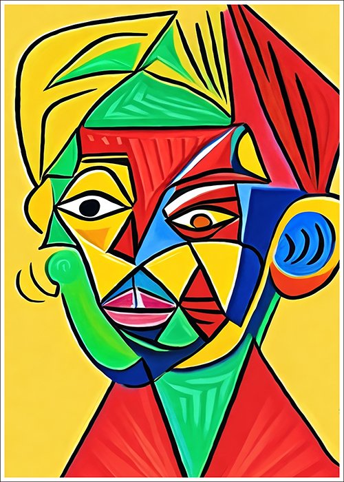 Plakat Chłopiec w stylu Picasso