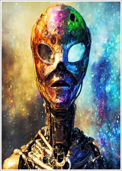 Plakat Człowiek-robot