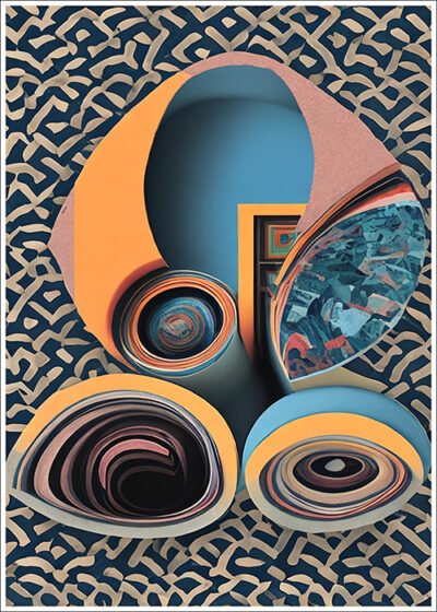 Plakat Fantazyjny kolaż