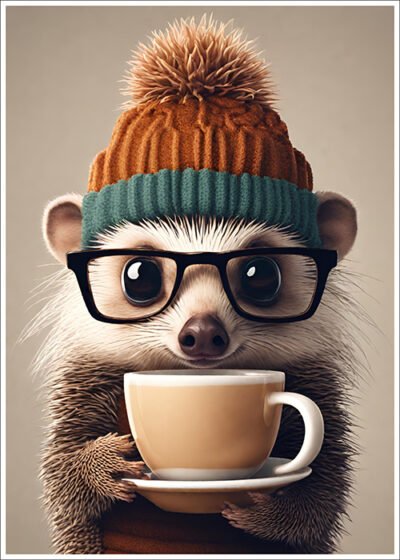 Plakat Jeż Kawosz