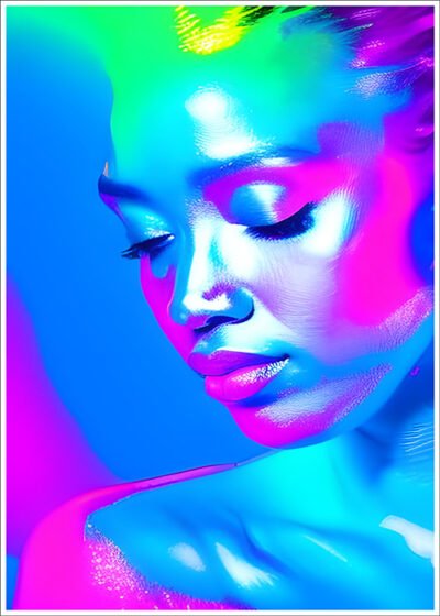 Plakat Kobieta błysk