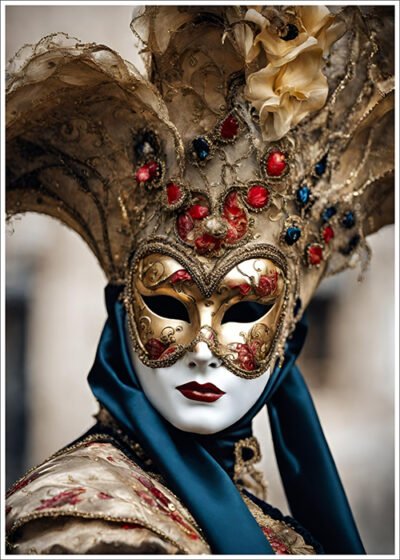 Plakat Kobieta w masce