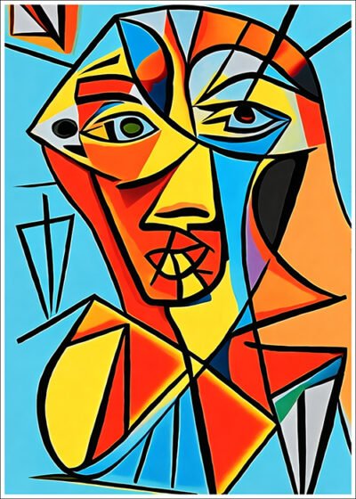 Plakat Kobieta w stylu Picasso