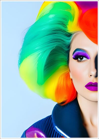 Plakat Kolorowa kobieta