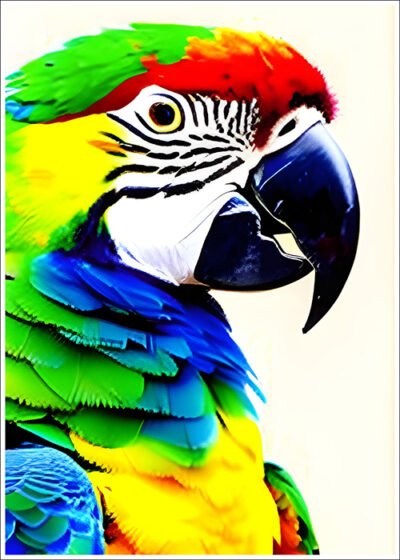 Plakat Kolorowa papuga