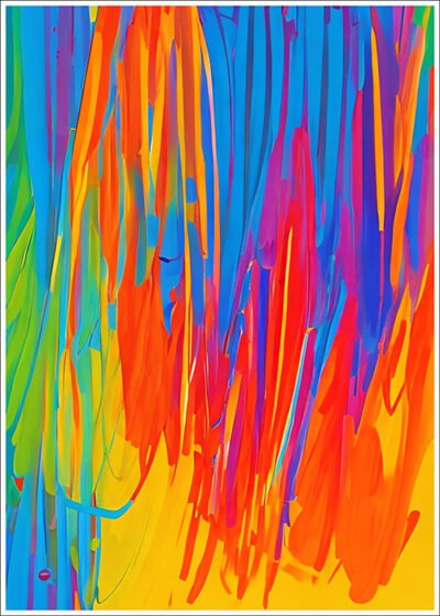 Plakat Kolorowe machnięcia