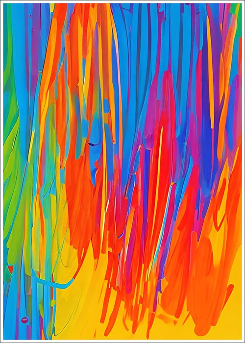 Plakat Kolorowe machnięcia