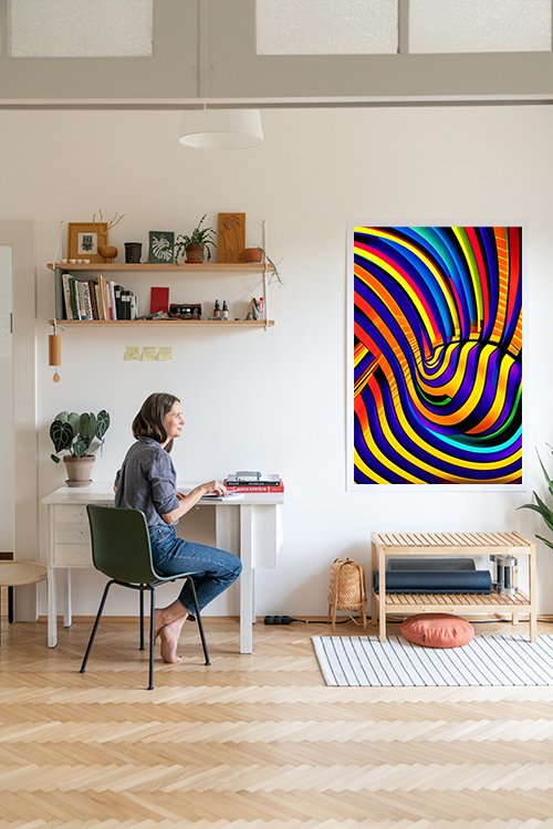 Plakat Kolorowy świat kompozycja