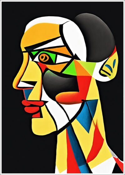 Plakat Mężczyzna w stylu Picasso