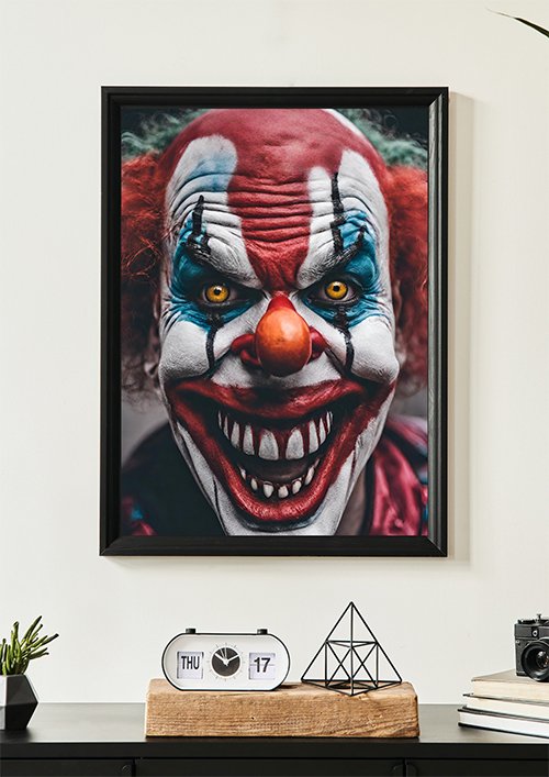plakat_straszny_klaun_11 kompozycja