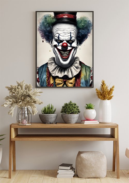plakat_straszny_klaun_7 kompozycja