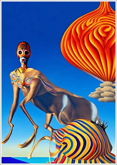 Plakat Stworzenie w stylu Salvadora Dali