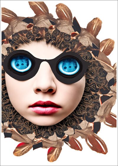 Plakat Twarz świdrująca