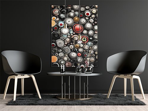 Plakat Ukryte oczy kompozycja