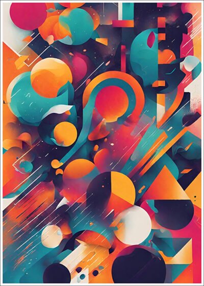 Plakat Barwne tornado