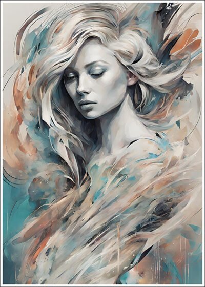 Plakat Blondynka w odcieniach