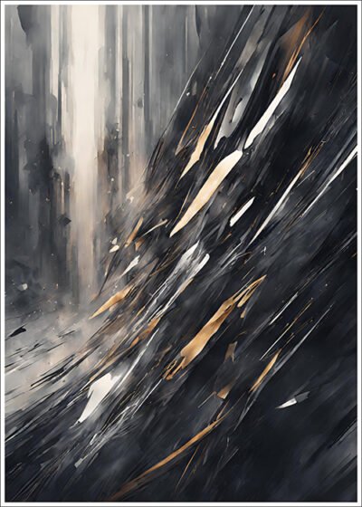 Plakat Burzliwa abstrakcja