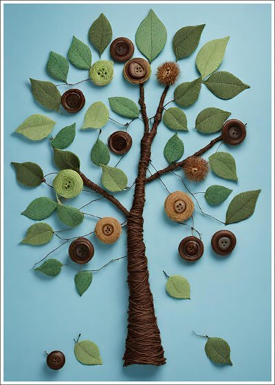 Plakat Drzewko krawieckie