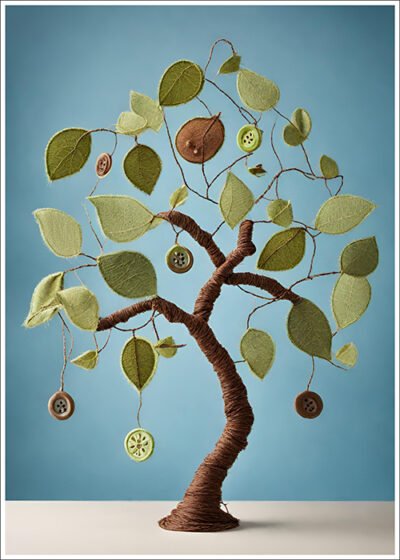 Plakat Drzewko krawieckie 2