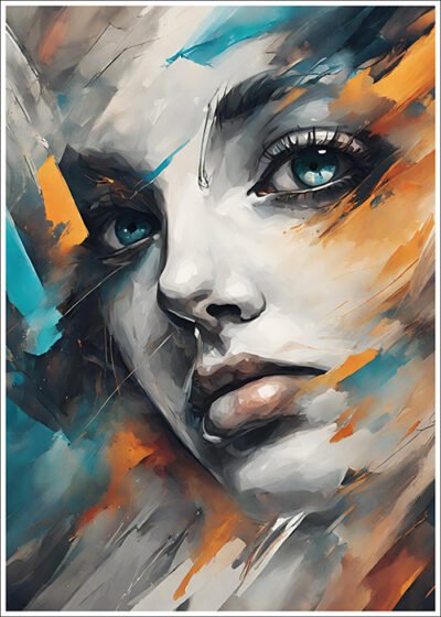 Plakat Dziewczyna w kolorach