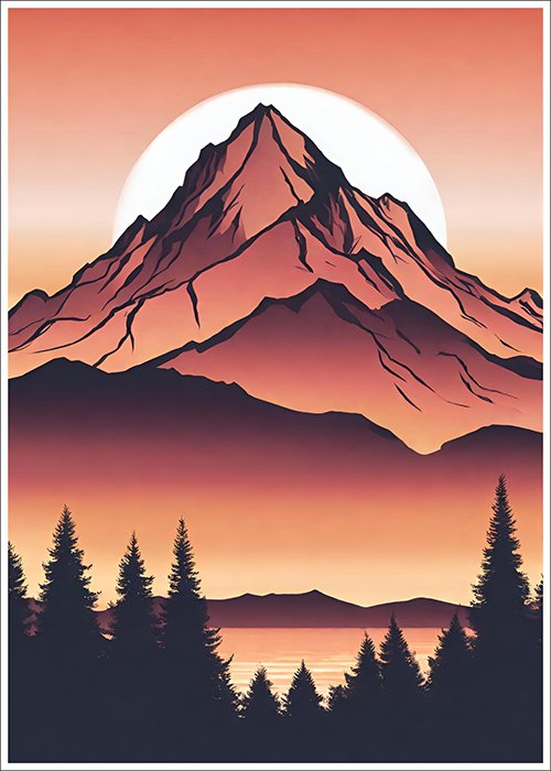 Plakat Góry romantycznie