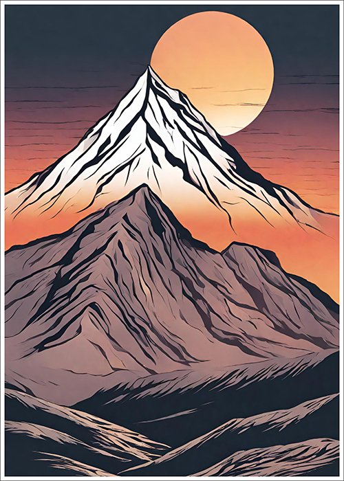 Plakat Góry w Czerwieni