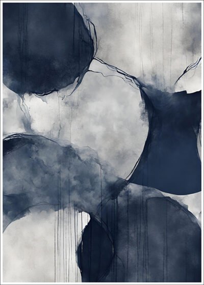 Plakat Granatowa elegancja