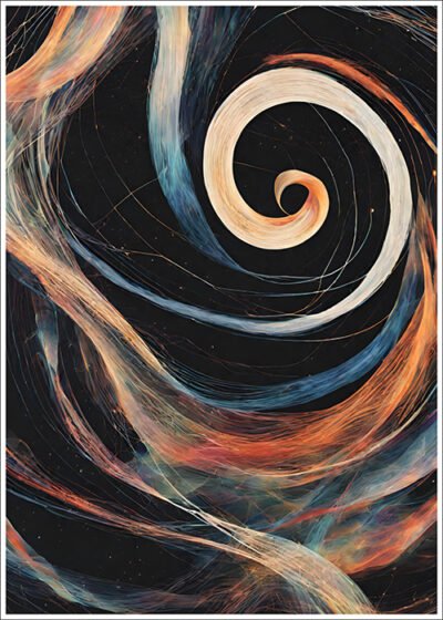 Plakat Jaskrawe linie abstrakcja