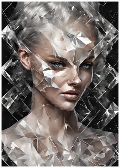 Plakat Kobieta kryształ
