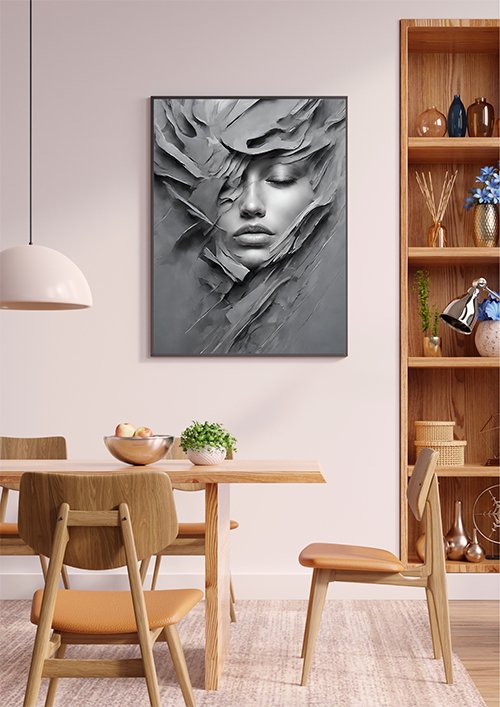 Plakat Kobieta ściana kompozycja