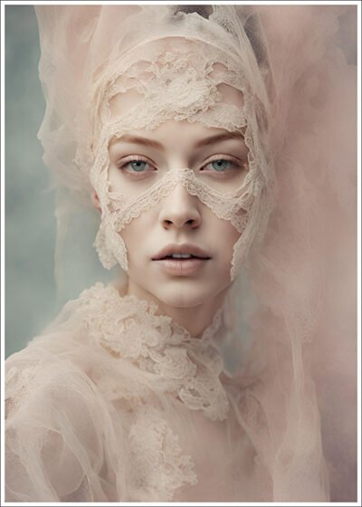 Plakat Kobieta w koronce