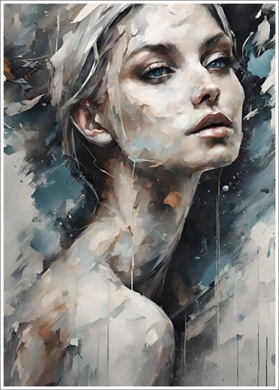 Plakat Kobieta w rozmyciu