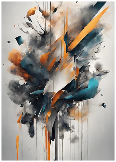 Plakat Kolorowy wybuch