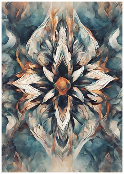 Plakat Kwiat abstrakcja