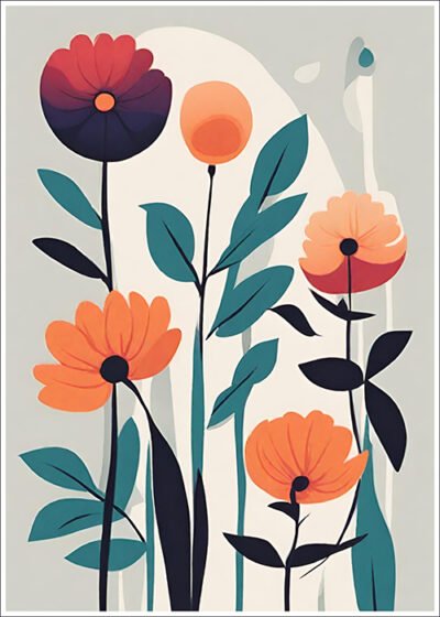 Plakat Kwiatowe połączenie