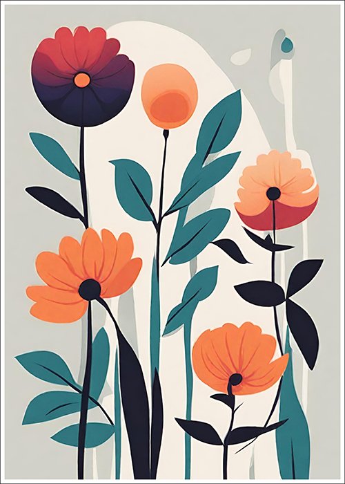 Plakat Kwiatowe połączenie