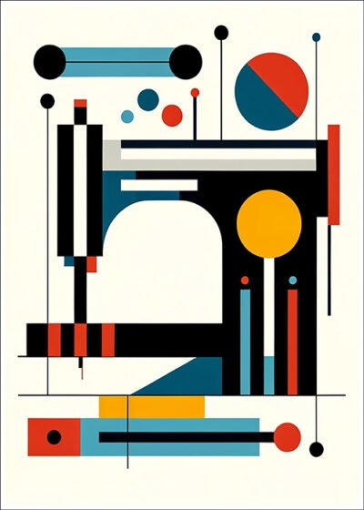 Plakat Maszyna do szycia nowocześnie