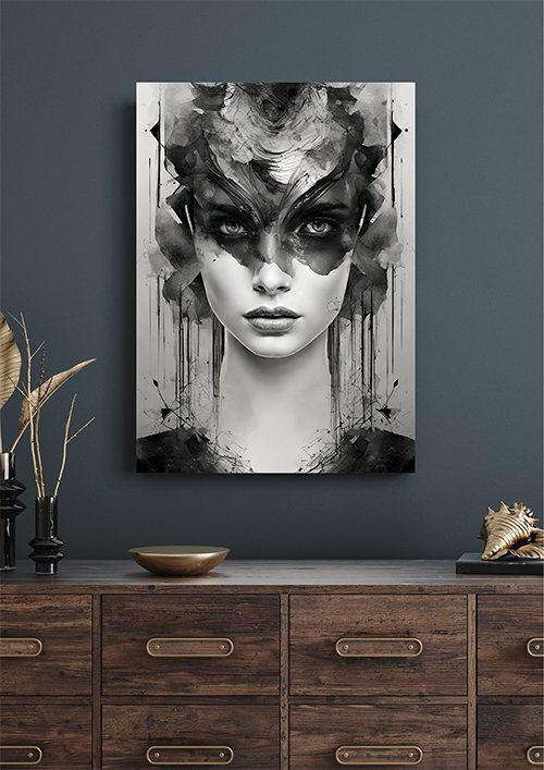 Plakat Niebezpieczna kobieta kompozycja