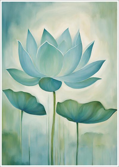 Plakat Niebieskawy kwiat