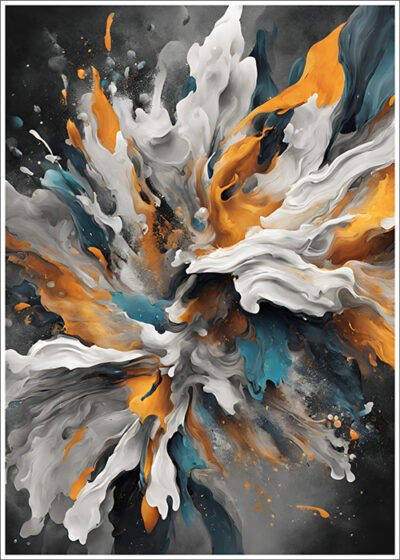 Plakat Płynące barwy